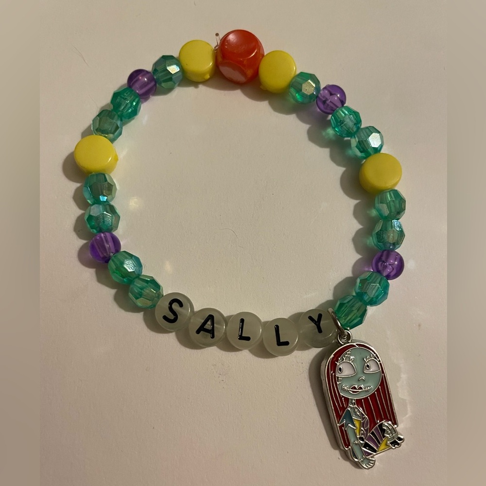 Colorful Beaded Bracelet with Sally Charm